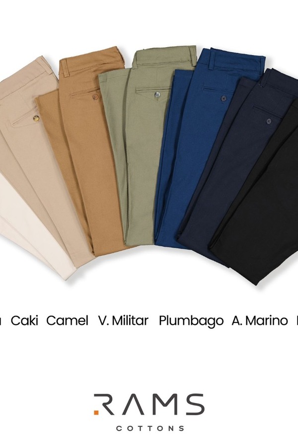 Pantalón Stretch Color Gris Slim Fit De Algodón Para Hombre